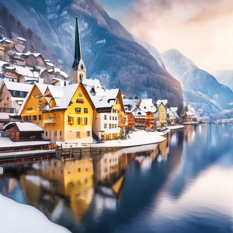 Deux couples explorant le charme enchanteur de Hallstatt, en Autriche, lors de leur escapade romantique de 5 jours à la recherche d'une coolcation.