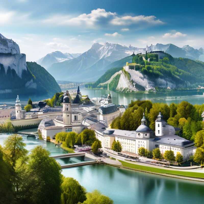 Salzbourg, Autriche, un paysage hivernal enchanteur.