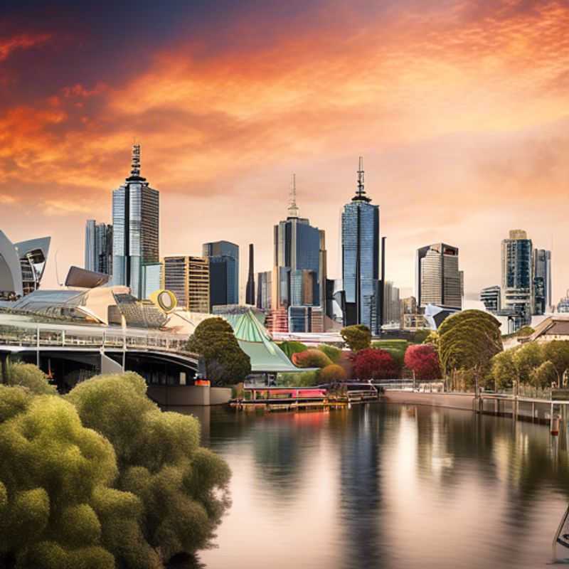 Melbourne, Australie : architecture élégante et rues animées, reflétant le luxe discret de la ville.