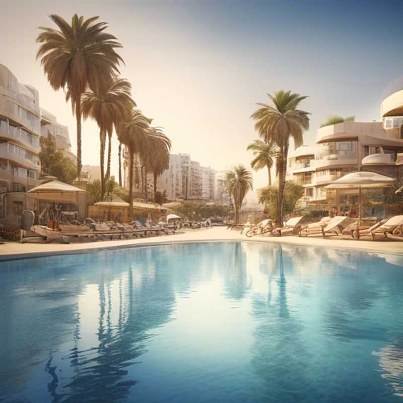 Here are a few options for alt text in Portuguese for an image of Tel Aviv, Israel, in an article about whether Tel Aviv is considered luxury: