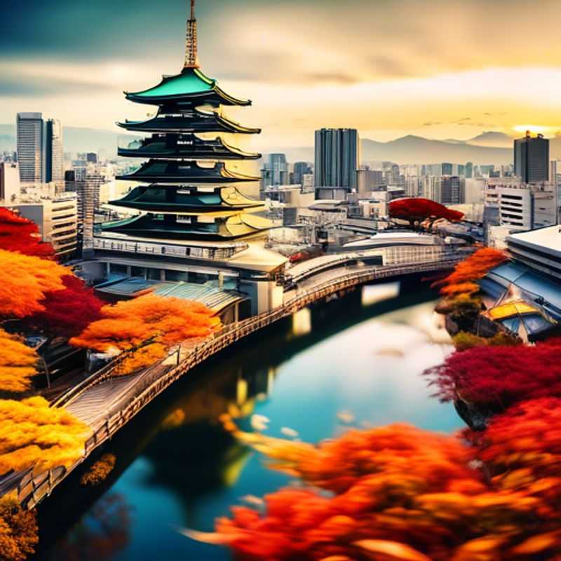 Osaka, Japon : lumières scintillantes de la ville, reflétant le luxe discret et le charme moderne de la ville.