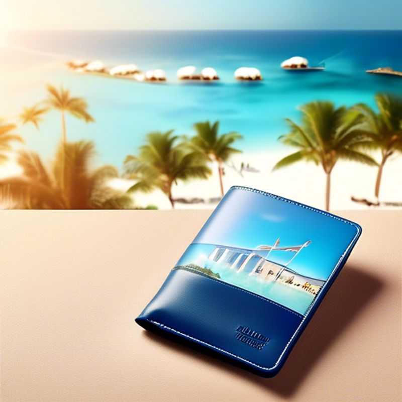 A sleek, luxurious travel wallet, perfect for carrying essentials while on the go.