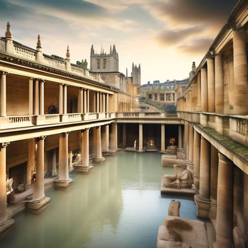 Une famille avec des enfants explorant les magnifiques rues de Bath, au Royaume-Uni, lors de leur voyage de luxe de 5 jours en automne.