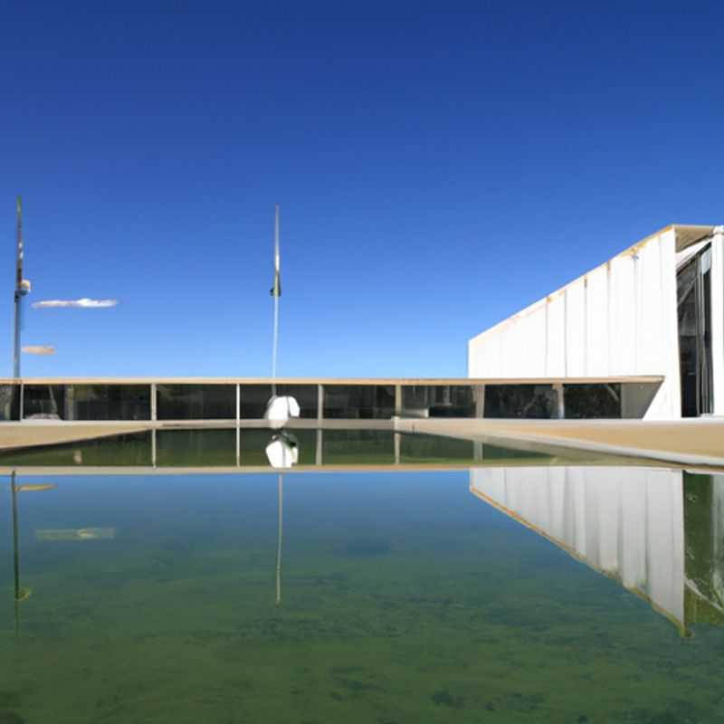 Um viajante solitário contempla a arquitetura modernista de Brasília, Brasil, durante uma jornada de primavera de três semanas, imerso na vibrante cultura e na beleza da capital projetada por Oscar Niemeyer.