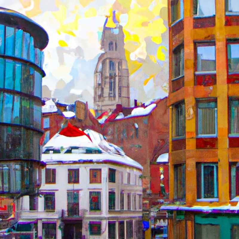 Dois casais exploram as encantadoras ruas de paralelepípedos e a arquitetura deslumbrante da Grand Place em Bruxelas, Bélgica, durante sua jornada de inverno de três semanas.