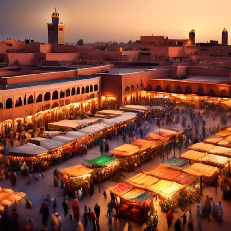 Deux couples découvrant la magie de Marrakech, Maroc, en hiver, profitant d'une escapade de 24 heures remplie de luxe et d'aventures.