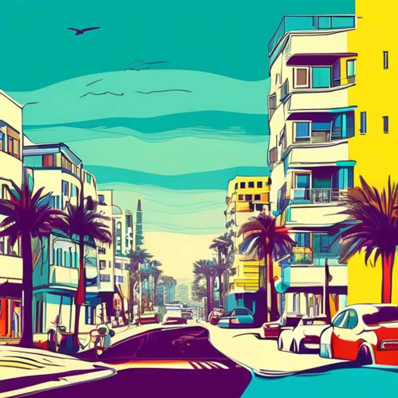 Here are a few options for alt text in Portuguese for an image of Tel Aviv, Israel, in an article about whether Tel Aviv is considered luxury: