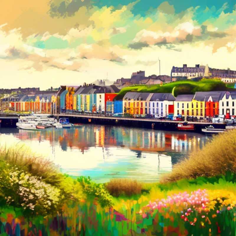 Trois couples explorant la beauté printanière de Cork, en Irlande, lors de leur séjour de 5 jours en tant que touristes de luxe écoresponsables.