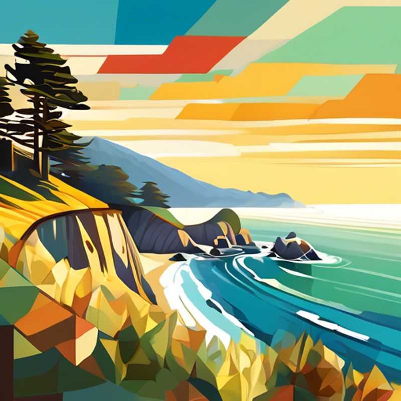 Vue imprenable sur la côte de Big Sur, Californie, États-Unis.