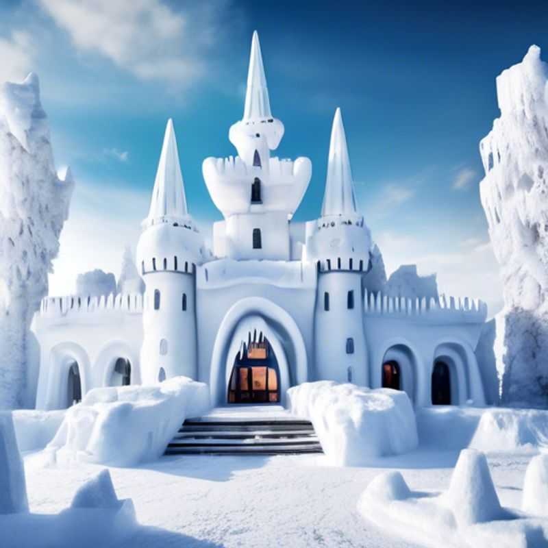 Dos parejas disfrutando de la mágica belleza del invierno en Kemi, Finlandia, mientras exploran su coolcation de 5 días, rodeados de paisajes nevados y experiencias románticas.