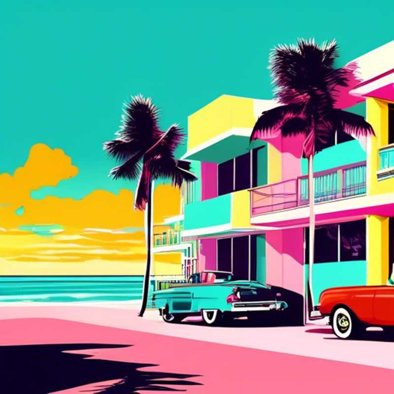 Plage de Miami Beach : luxe et soleil.