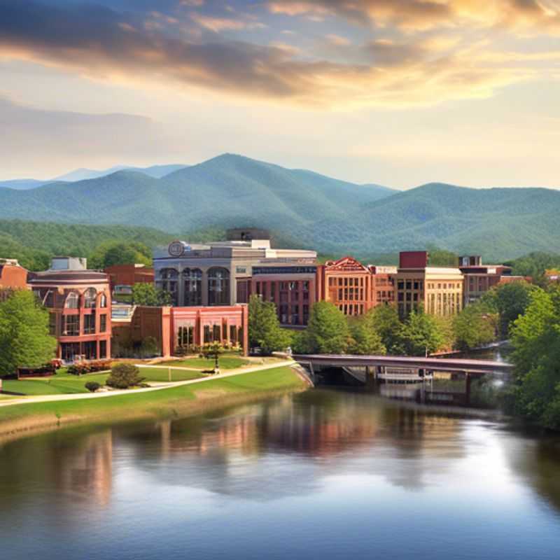 Explorez le pittoresque Blue Ridge Parkway et ses magnifiques panoramas montagneux à Asheville, États-Unis, au printemps