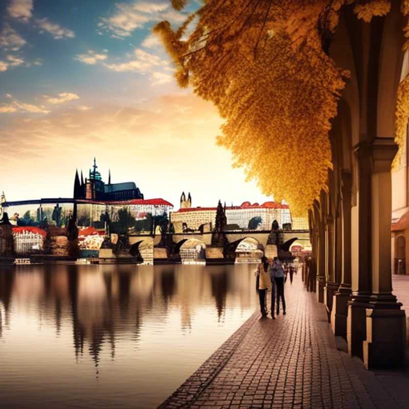Una familia con niños disfrutando de la mágica atmósfera invernal de Praga, República Checa, mientras exploran sus encantadoras calles y monumentos históricos durante sus dos semanas de viaje de lujo.