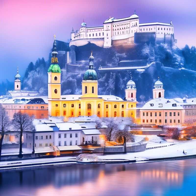 Salzbourg, Autriche : Charme hivernal et élégance alpine. (Salzburg, Austria: Winter charm and alpine elegance.)