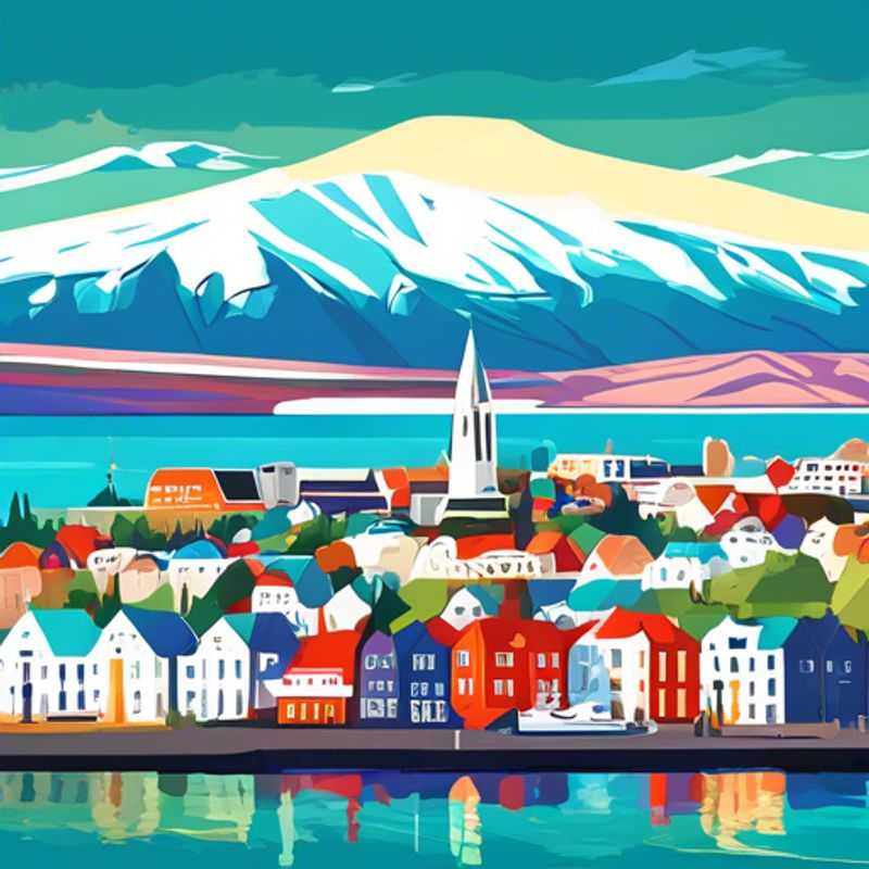 Reykjavik, Islande : Vue hivernale de la ville, mettant en valeur son charme unique et son potentiel luxueux.