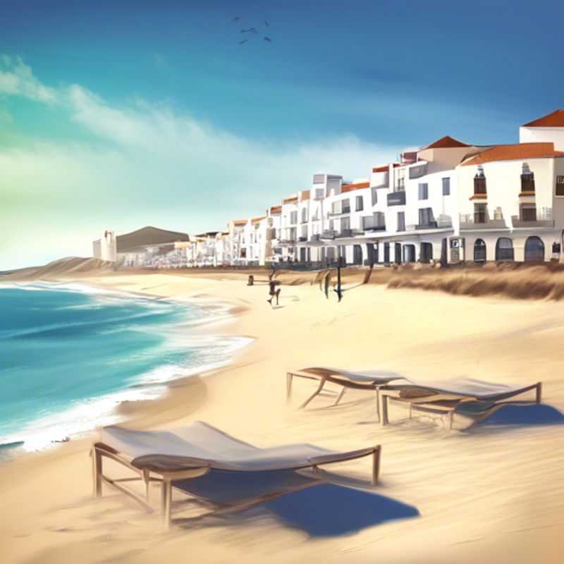 Tarifa, Espagne : Vue époustouflante sur les côtes et les eaux turquoise, reflétant le luxe discret et sauvage de cette destination.