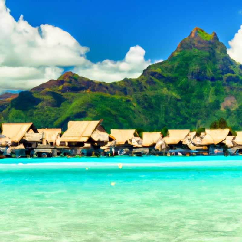 Visite a Villa Polinésia em Bora Bora, na Polinésia Francesa, no outono