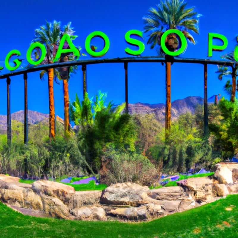 Visita à Reserva Natural de Indian Canyons em Palm Springs, EUA, durante a primavera