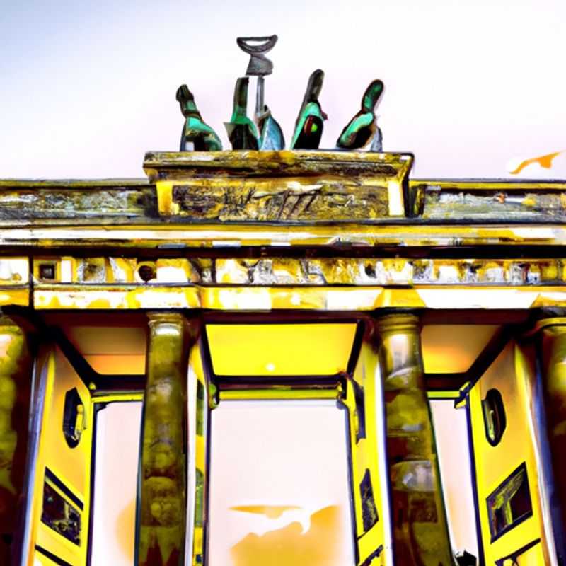 A lone traveler strolls through the wintry streets of Berlin, Germany, past the iconic Brandenburg Gate, a symbol of resilience and historical significance, on their week-long winter journey of self-discovery and cultural immersion.