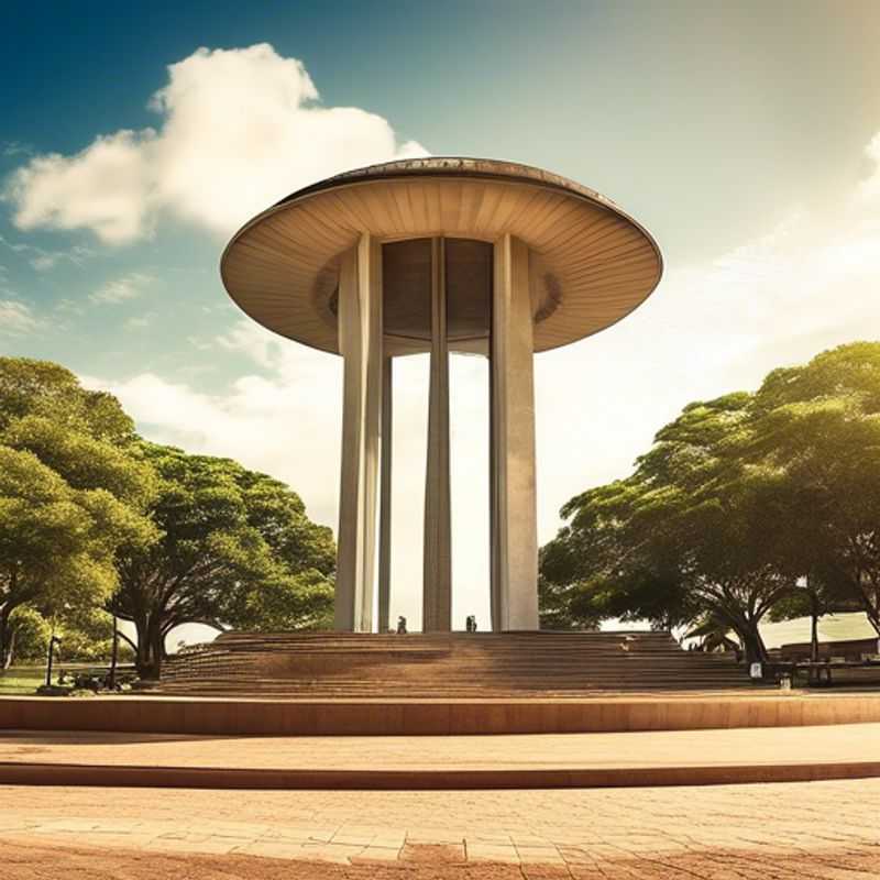 Visitez la cathédrale moderne à Brasília : Un chef-d'œuvre de verre teinté bleu en hiver