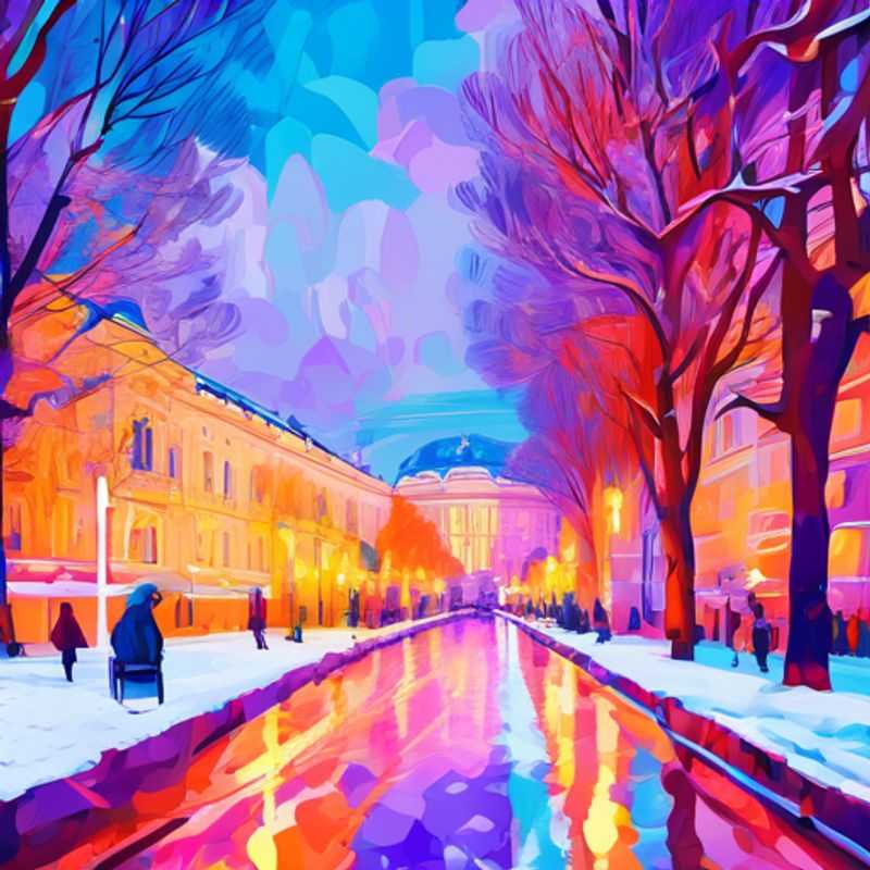 Un voyageur solo explorant la majesté de Vienne, en Autriche, sous un manteau de neige hivernale, découvrant le charme et le luxe de la ville pendant son séjour de 5 jours.