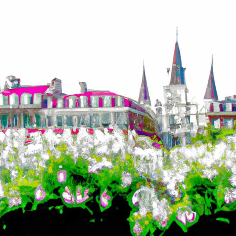 Um casal apaixonado passeia de carruagem pelas ruas históricas do French Quarter em Nova Orleans, EUA, durante uma escapada de 24 horas na primavera, cercados pela vibrante arquitetura colonial e pelo encantador aroma de jasmim.