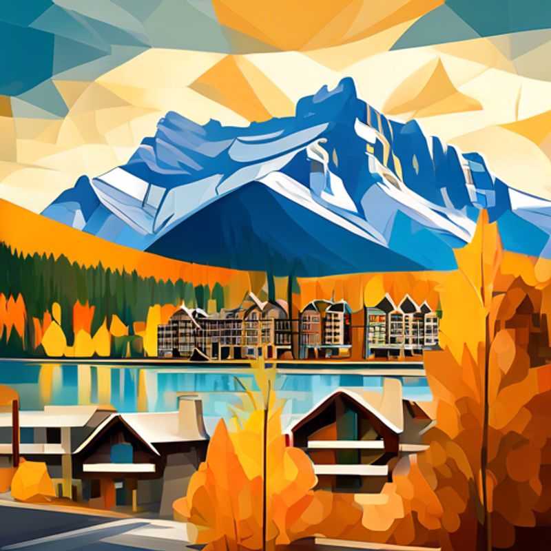 Un couple profite des couleurs vibrantes de l'automne dans les Rocheuses canadiennes, avec le majestueux lac Louise en toile de fond lors de leur escapade de 4 jours à Banff.