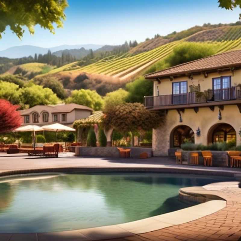Le charme bucolique de la Napa Valley, entre vignobles et montagnes, illustrant le luxe et le prestige de cette région viticole californienne.