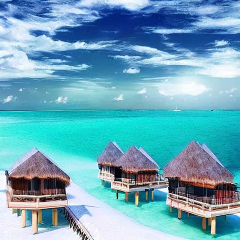 Crystal-clear turquoise waters gently lapping against pristine white sand beaches: a glimpse into the Maldivian paradise you could be calling home – choose wisely for your dream escape!