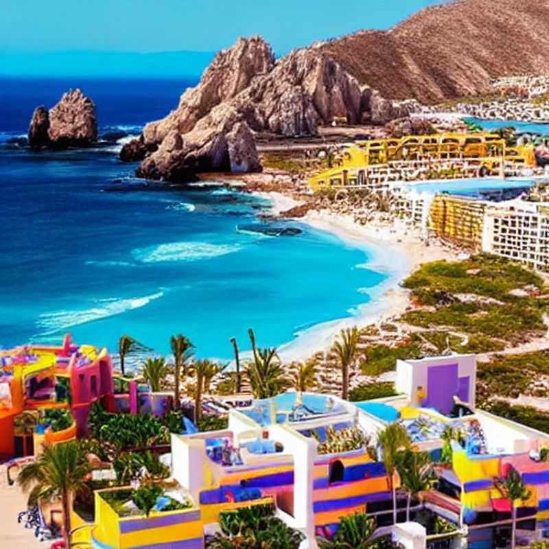 Dos parejas disfrutando del lujo y la belleza de Los Cabos, México en un soleado día de verano, ¿Es Los Cabos, México ideal para unas vacaciones de lujo en verano?