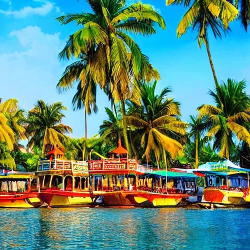 Deux transats de luxe ombragés par des palmiers, invitant à la détente sur une plage de Goa, Inde, une destination de choix pour un séjour estival luxueux.