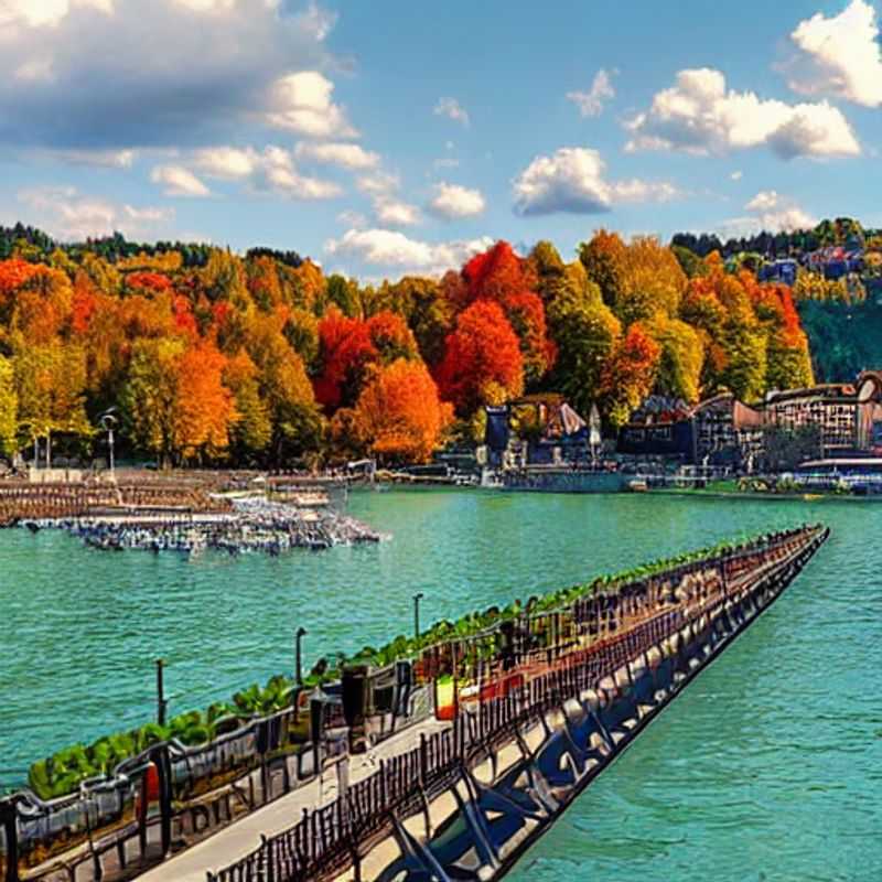 Alt text: Vue imprenable sur le lac Léman depuis Lausanne, Suisse, promesse d'un séjour estival de luxe inoubliable, entre eaux azur et montagnes verdoyantes.
