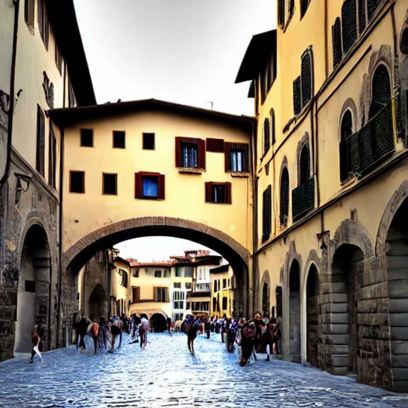 Florentine sunlight bathes the Ponte Vecchio, a sparkling promise of summer luxury and timeless beauty in Florence, Italy, inviting you to discover its hidden treasures. (French: *La lumière florentine baigne le Ponte Vecchio, une promesse étincelante de luxe estival et de beauté intemporelle à Florence, en Italie, vous invitant à découvrir ses trésors cachés.*)