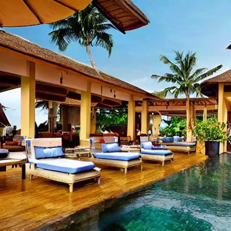 Plage de sable blanc immaculé à Bali, Indonésie, baignée par le soleil d'été, incarnant le luxe et l'évasion tropicale.