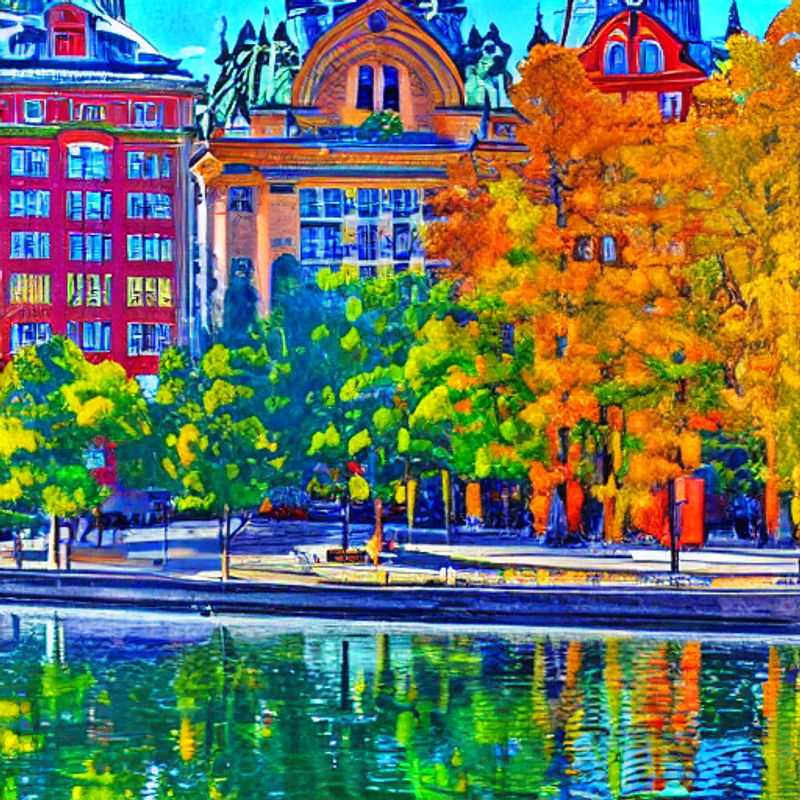 Deux couples profitant de la beauté éthérée de Stockholm, Suède, lors de leur escapade estivale de luxe.
