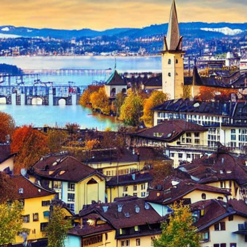 Crystal-clear Lake Zurich shimmers under the summer sun, framed by the elegant architecture of Zurich, Switzerland - the perfect backdrop for an unforgettable luxury summer escape.
