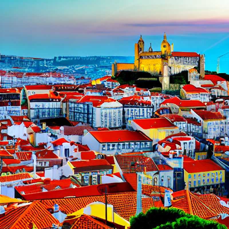 Lisbonne en été : Une vue imprenable sur la ville scintillante, baignée par le soleil portugais, un écrin de luxe pour des vacances inoubliables.