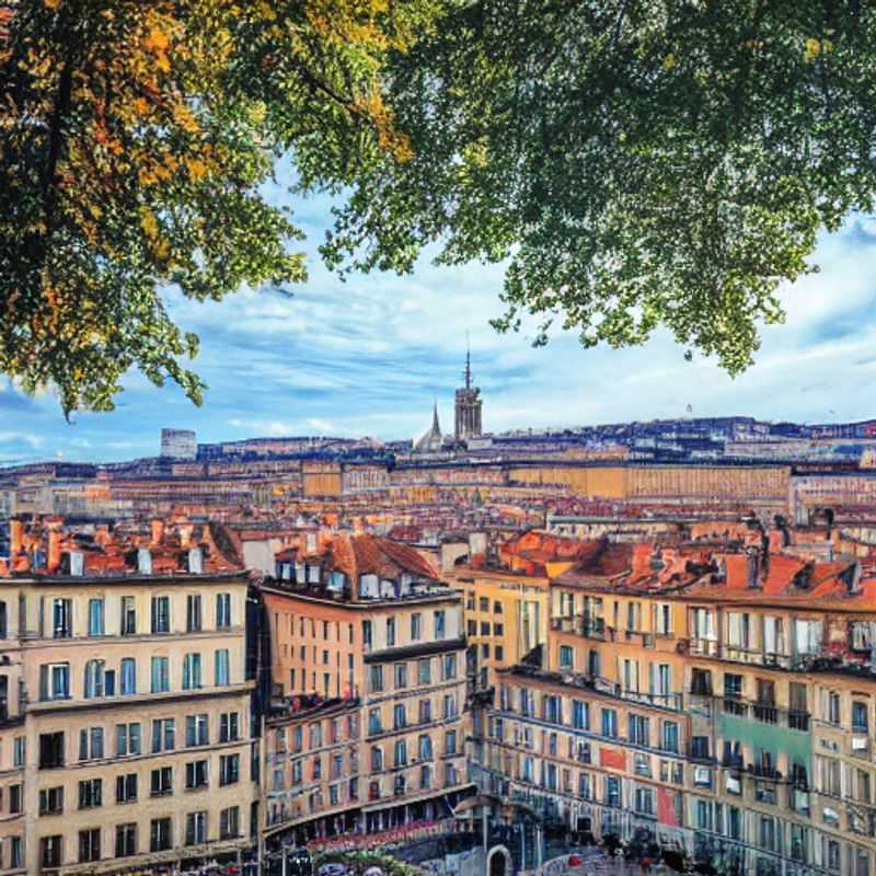 Couple savouring a delectable Lyonnaise meal at a traditional bouchon, basking in the summer sun and the vibrant atmosphere of Lyon, France, on a luxurious holiday.