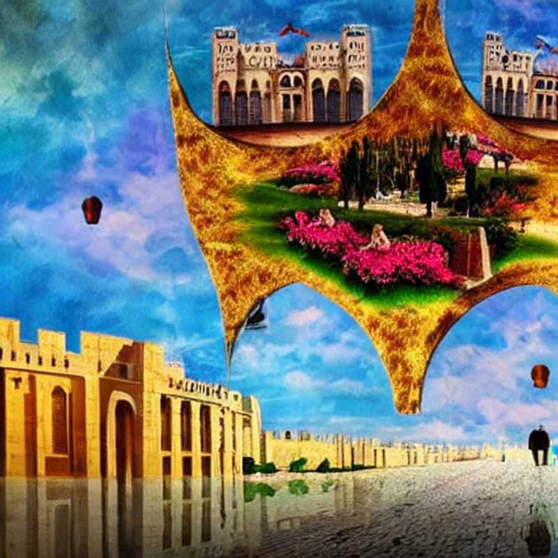 Deux couples profitant de la vue imprenable sur la magnifique ville de Jérusalem, Israël, lors de leurs luxueuses vacances estivales.