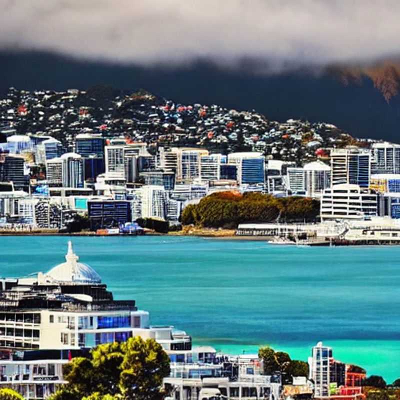 Vue panoramique de Wellington, Nouvelle-Zélande, baignée par le soleil estival, promettant une escapade luxueuse et inoubliable.