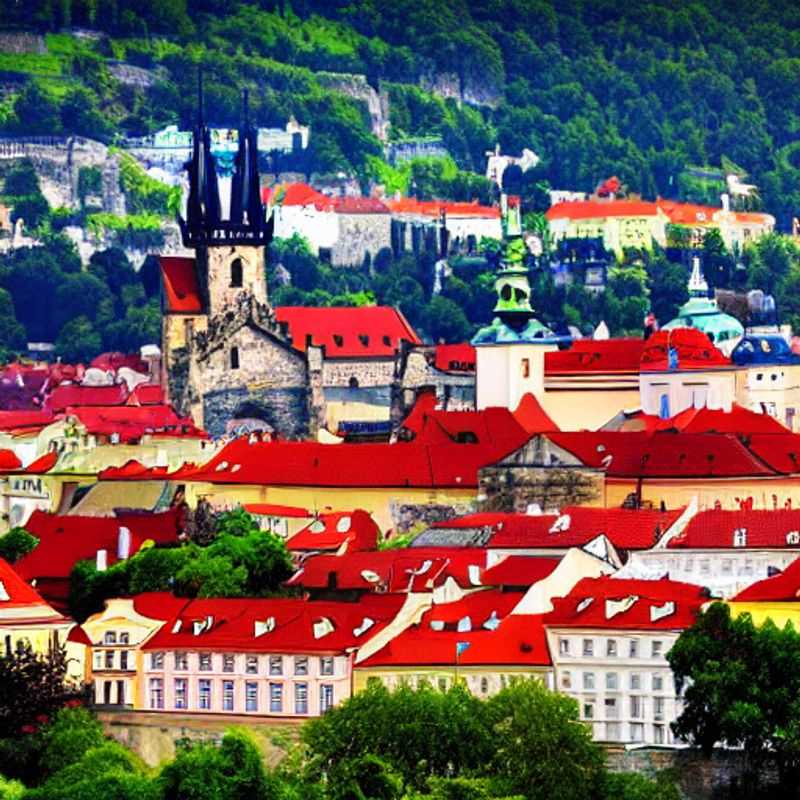 Une vue imprenable sur le Pont Charles et le château de Prague baignés par le soleil d'été – la preuve irréfutable que Prague est parfaite pour des vacances de luxe estivales.