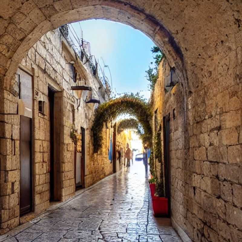 Deux couples profitant de la vue imprenable sur la magnifique ville de Jérusalem, Israël, lors de leurs luxueuses vacances estivales.