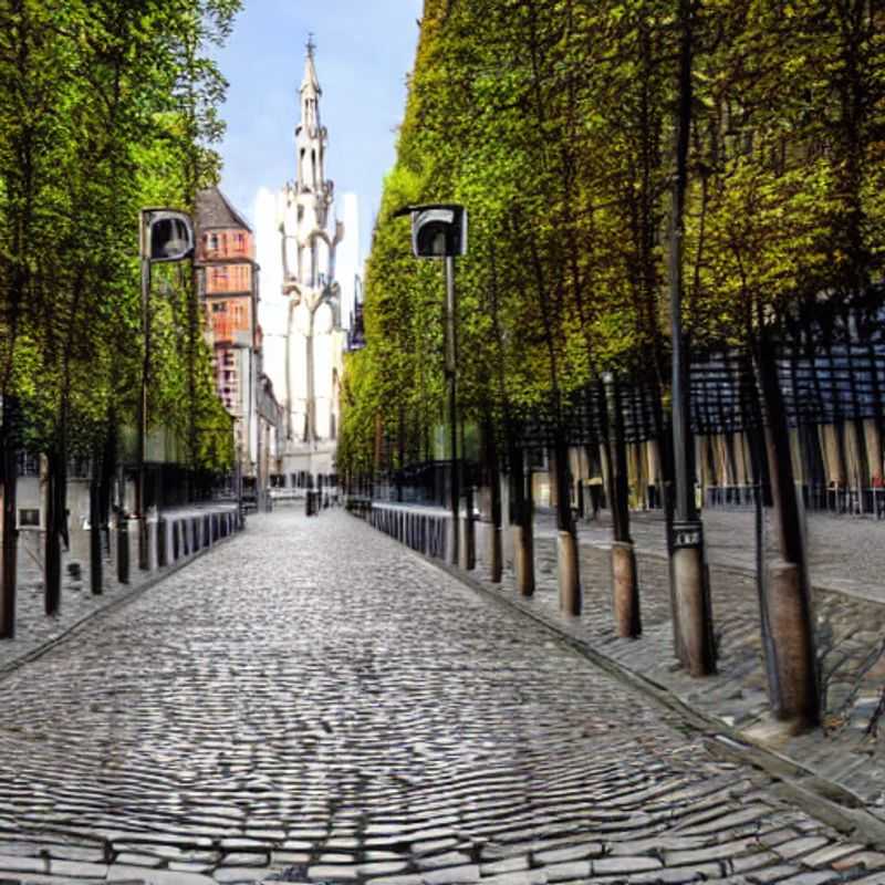 Glimpses of Brussels' grandeur: A luxurious summer scene showcasing the city's elegant architecture and vibrant atmosphere, perfect for discerning travelers seeking a refined holiday experience.