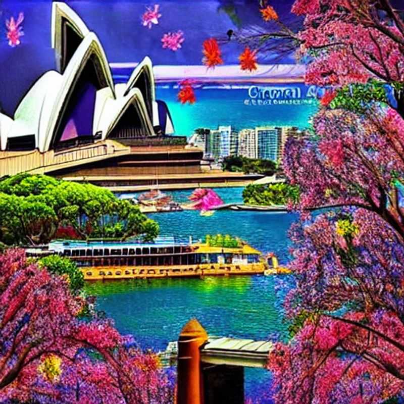 Des couples se détendent avec élégance sur un yacht luxueux, le soleil d'été étincelant sur l'Opéra de Sydney emblématique en arrière-plan, incarnant le summum des vacances estivales de luxe à Sydney, Australie.