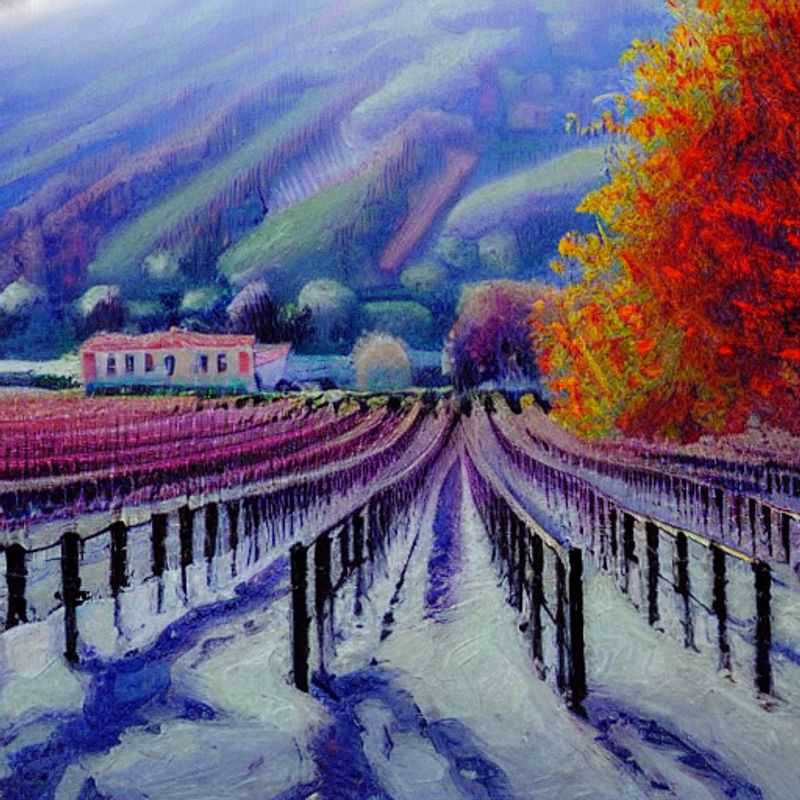 Vue luxuriante des vignobles de Napa Valley baignés de soleil estival, un cadre idyllique pour des vacances de luxe inoubliables. (Luxurious view of Napa Valley vineyards bathed in summer sunshine, an idyllic setting for an unforgettable luxury holiday.)