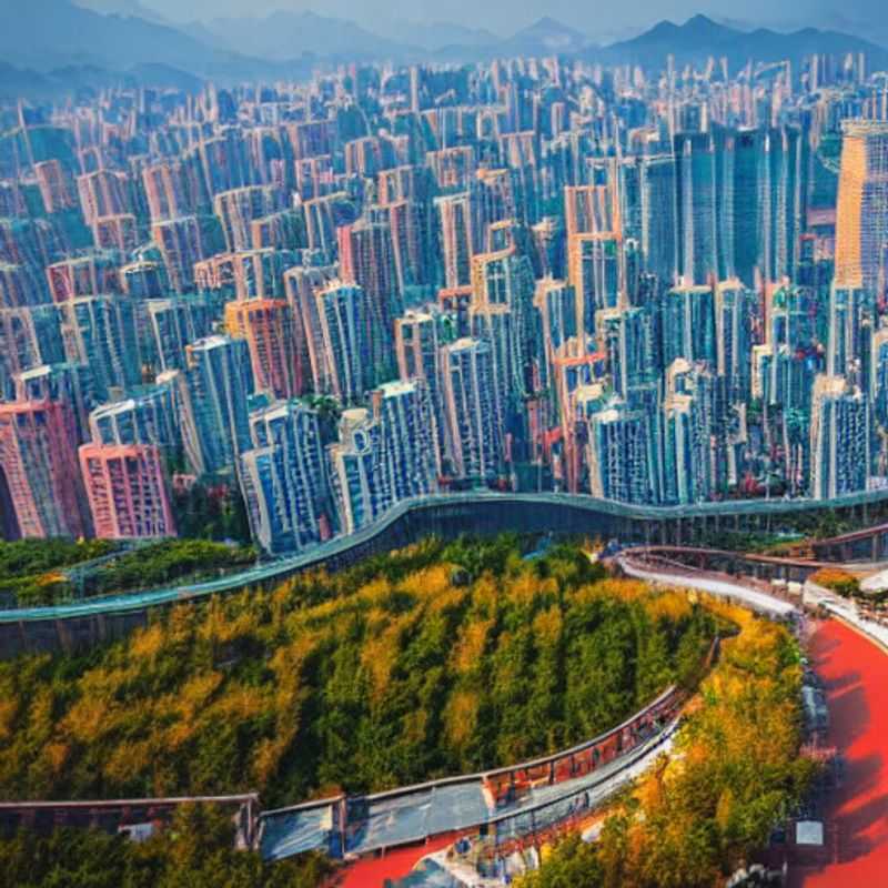 Deux couples profitant de la majesté de la Grande Muraille de Chine sous le soleil estival, symbole de l'histoire riche et de la grandeur de Pékin, Chine, lors de leurs vacances d'été de luxe.