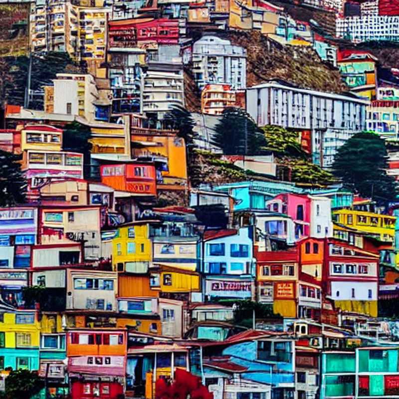 Les couleurs vibrantes de Valparaíso, capturées sous le soleil estival. Une promenade de luxe à travers les rues artistiques de cette ville portuaire chilienne, promettant une escapade inoubliable.