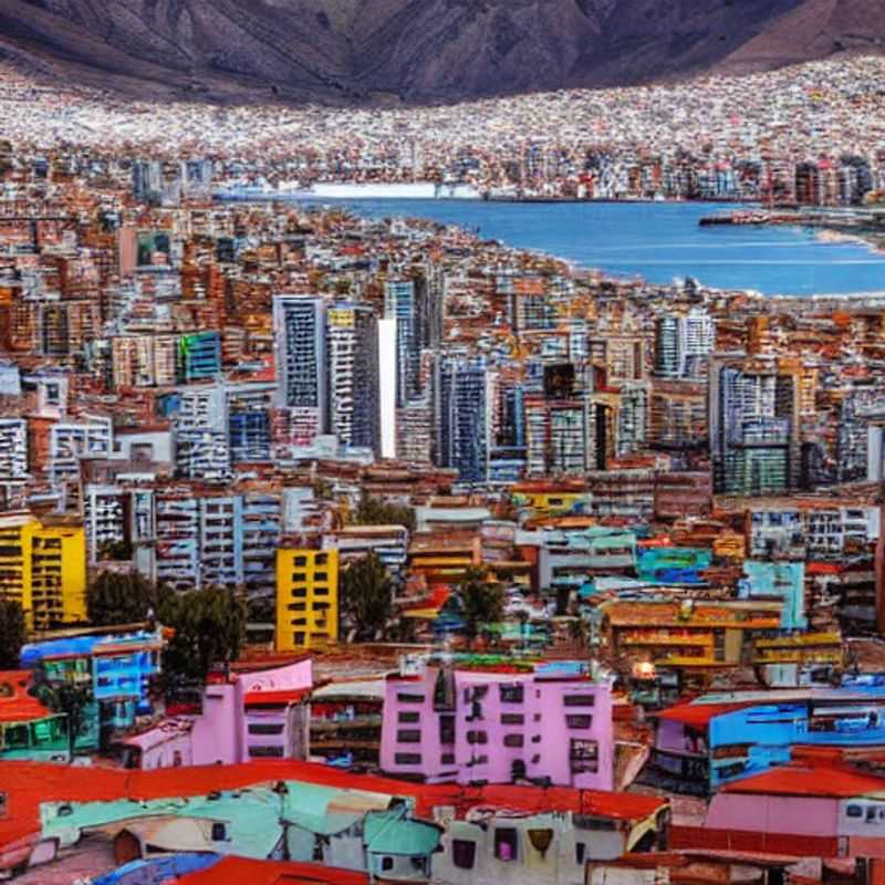 A breathtaking panorama of La Paz, Bolivia, clinging to the Andes mountains under the warm summer sun, inviting the question: Could this vibrant city be your next luxury summer escape?