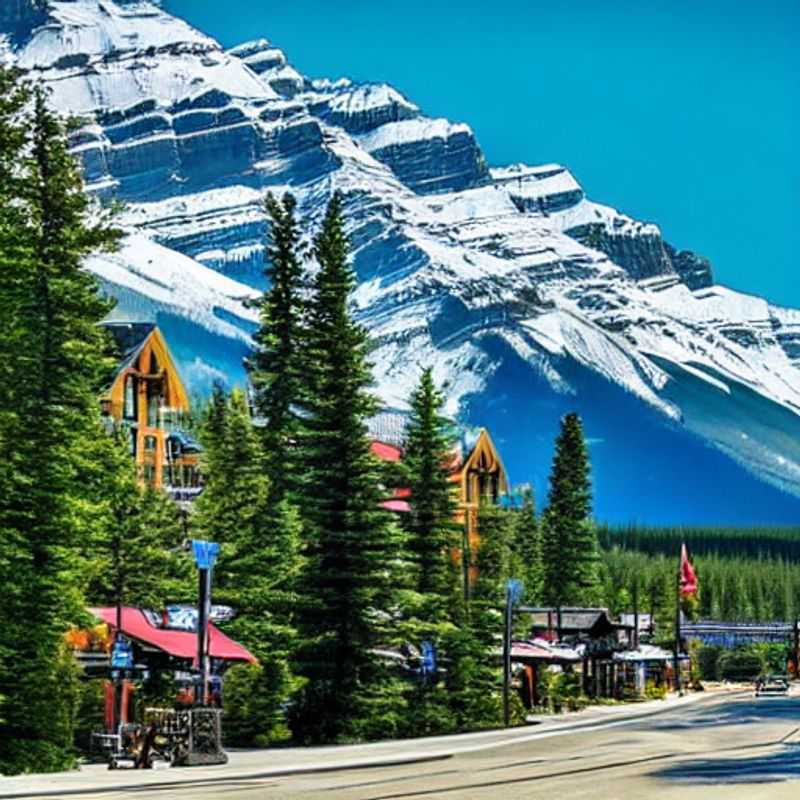 Le paysage grandiose de Banff, au Canada, sous le soleil estival : un avant-goût du luxe et de la beauté qui vous attendent lors de vos vacances.