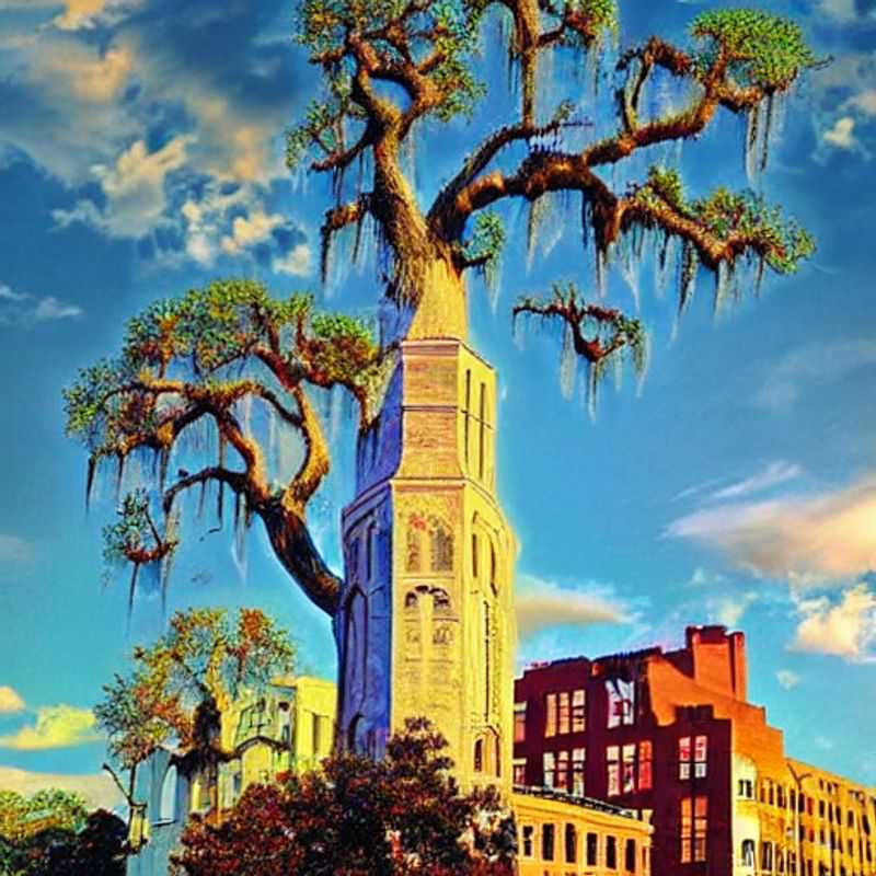 Deux couples profitant de l'élégance du charme sudiste de Savannah, aux États-Unis, lors de leurs vacances estivales de luxe.